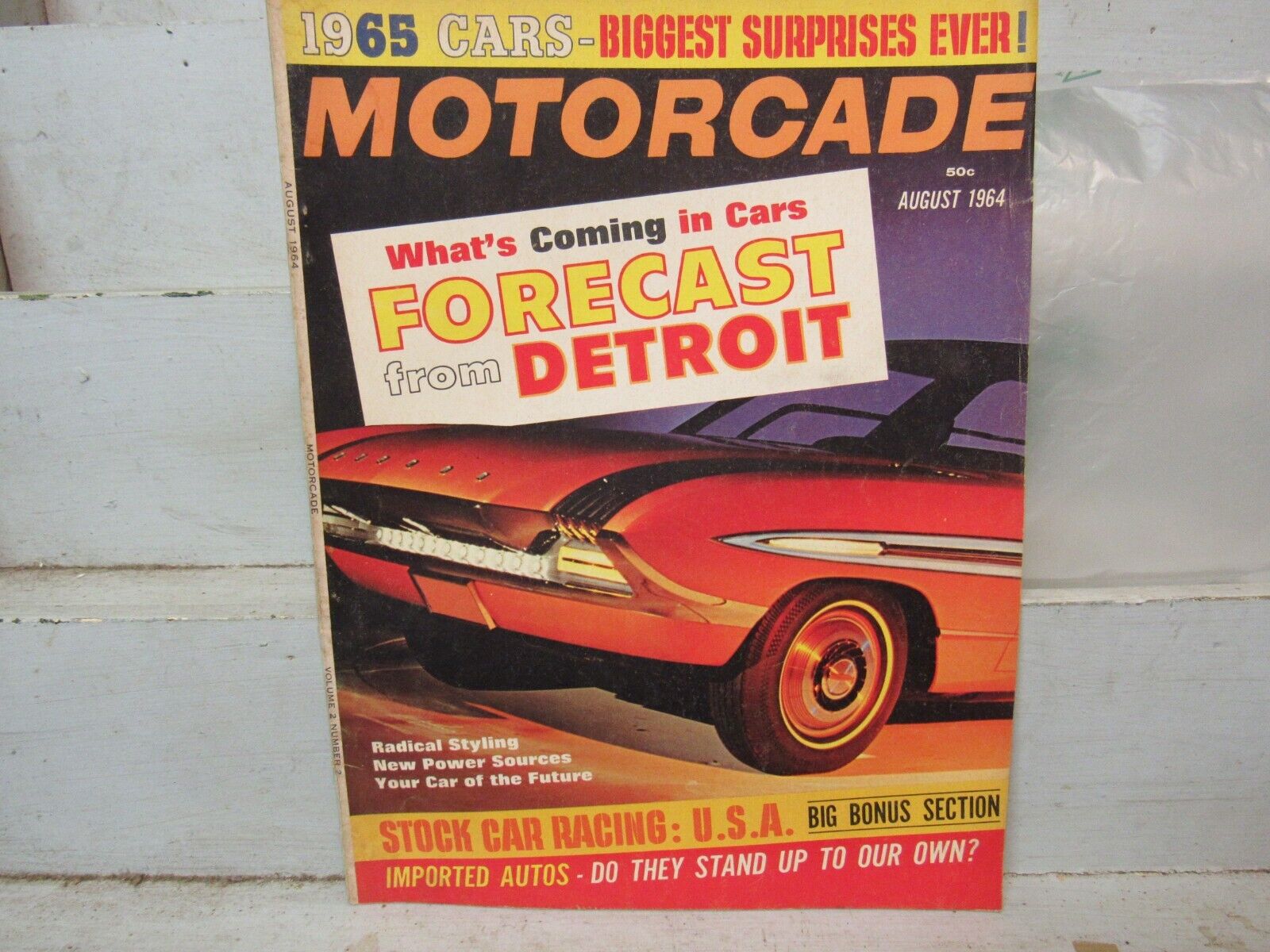 MOTORCADE August 1964: FORCAST FROM DETROIT, \'65 CARS, STOCK CAR RACING, IMPORTS