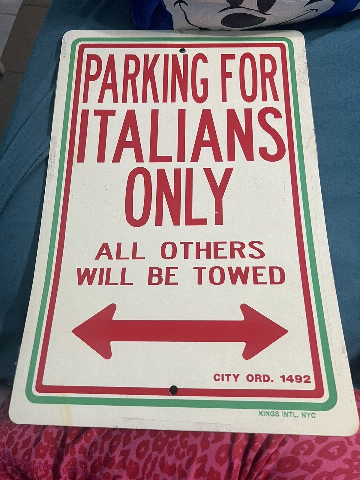 Vintage Parking for Italians Only 18\