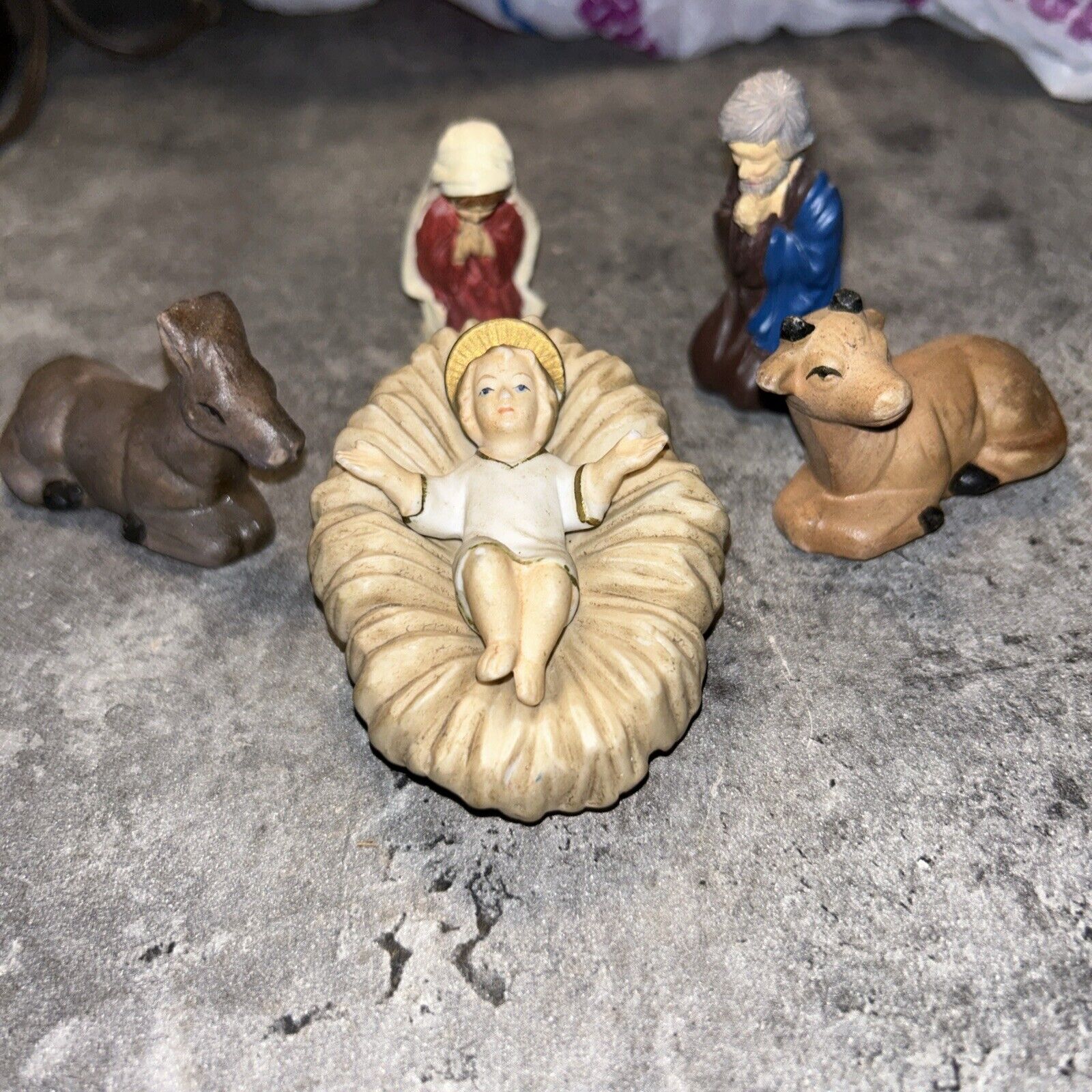Vintage Nativity Scene Japan
