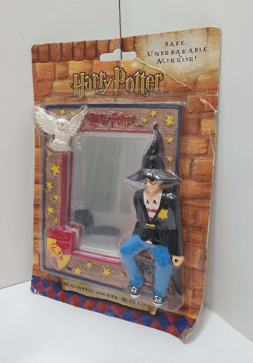 Harry Potter Magnetic Locker Mirror (2001) Hedwig Collectible Picture Frame RARE
