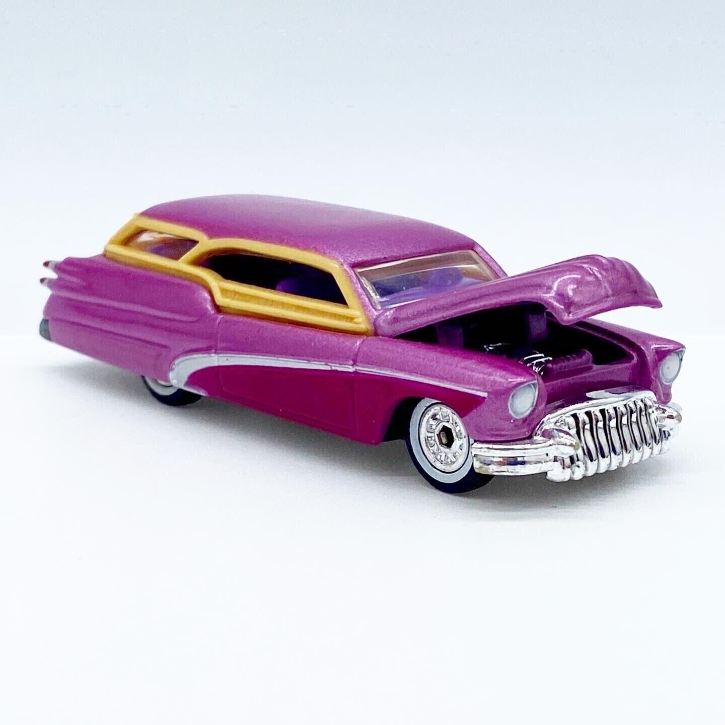 Hot Wheels, CUSTOM \'50 BUICK, Purple Mist, \'Redwood Elwoody\', NEW in Box LOOK