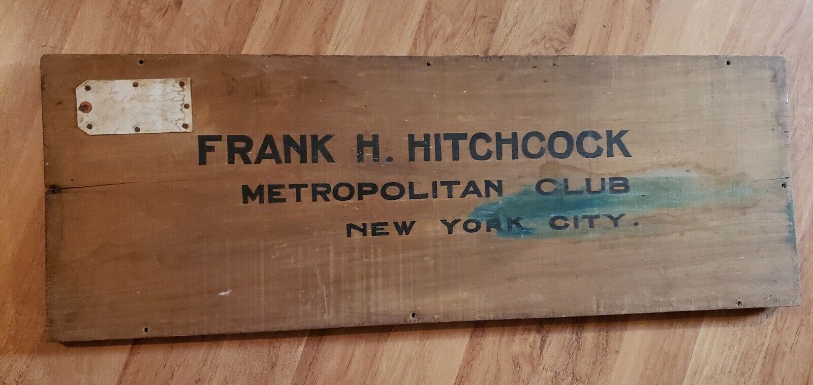 Frank H Hitchcock Metropolitan Club NYC Postmaster General Air Mail Republican 