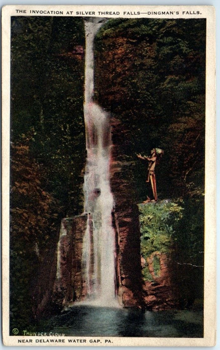 Postcard - The Invocation At Silver Thread Falls, Dingman\'s Falls - Pennsylvania