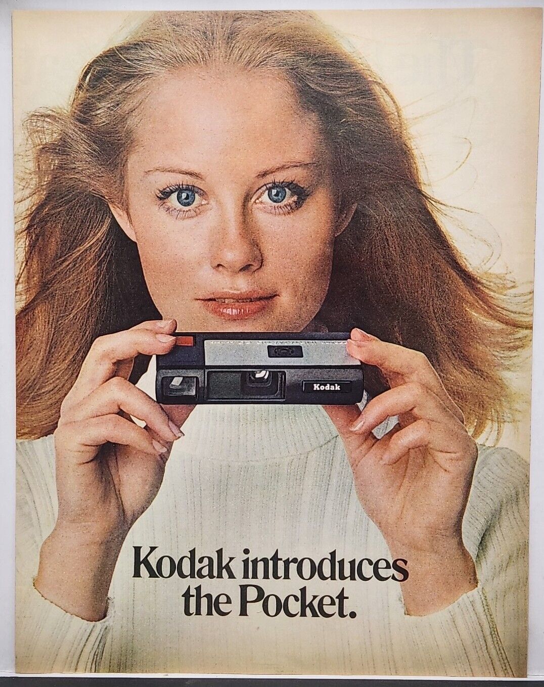 1972 Kodak Pocket Camera Vintage Color Print Ad