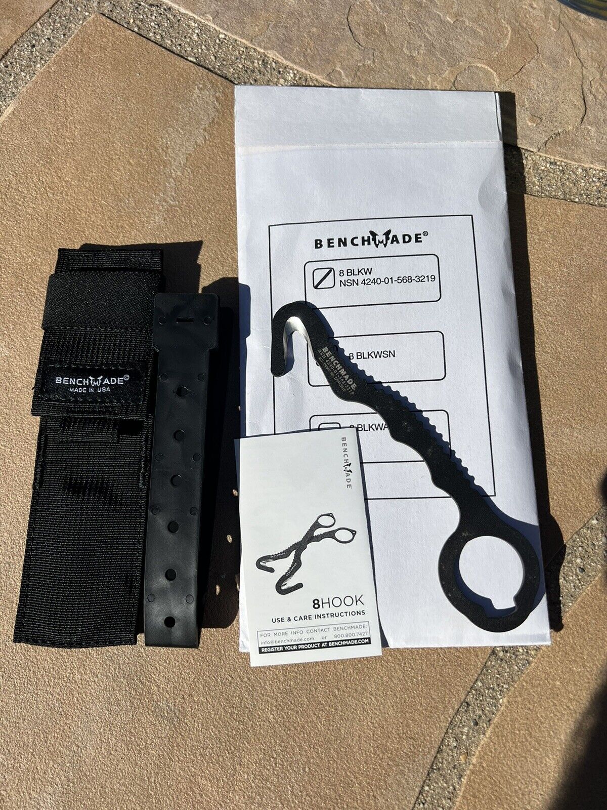 Benchmade Seat Belt/ Strap Cutter Military Issued Black