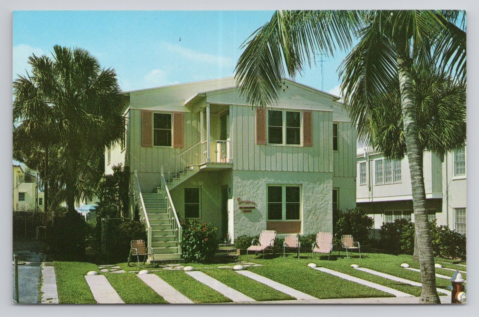 Postcard Granada Beach Apartments Fort Lauderdale Florida