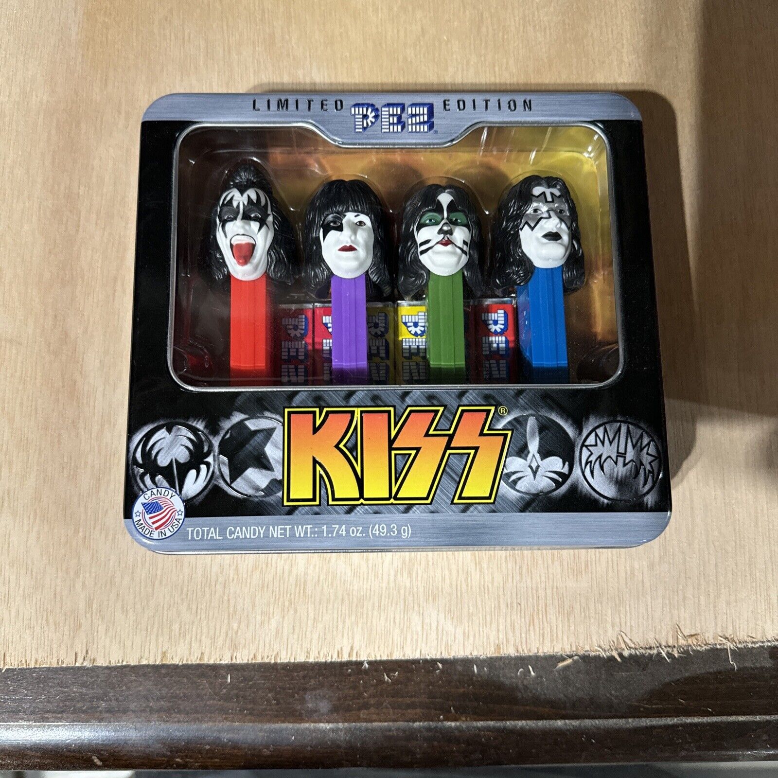 KISS PEZ Limited Edition 4pc Set in Collectors Metal Tin Case 2013 SEALED