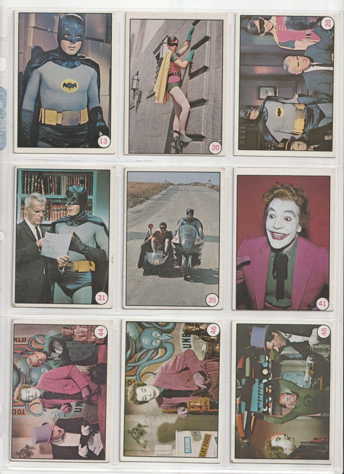 💥RARE 1966 BATMAN BAT LAFFS CARDS 13 20 28 31 44 44 46 48 50 52 53 54 EX++💥