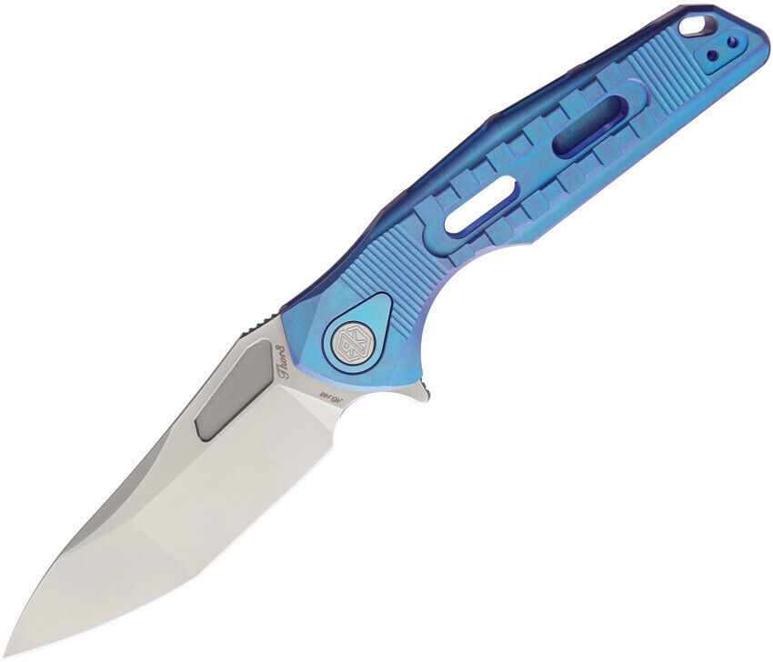 Rike Knife Thor 3 Framelock Knife M390 Blue THOR3 / BLUE