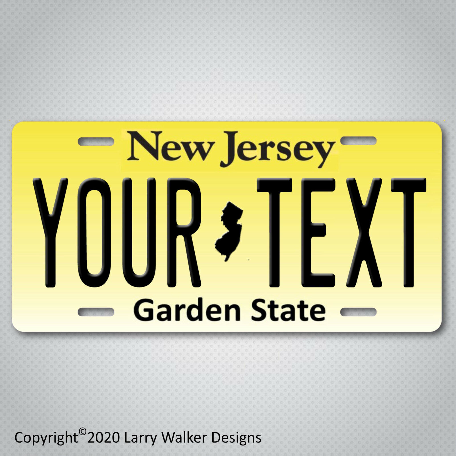 New Jersey YOUR TEXT Personalized Custom Aluminum Vanity License Plate Tag NEW B