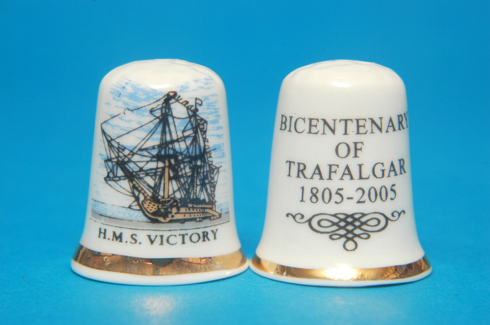 SPECIAL OFFER  Bicentenary Of Trafalgar H.M.S. Victory Portsmouth Thimble B/48