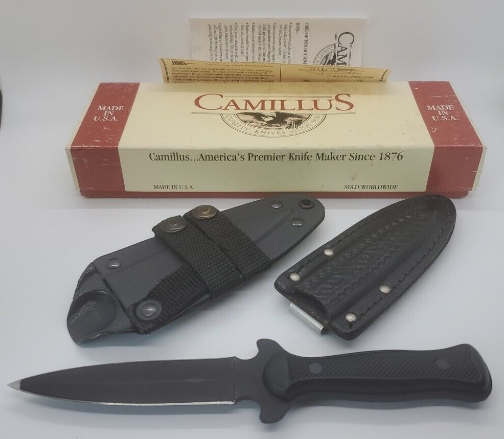 Vintage & Discontinued - Camillus CP77K Large Boot Knife w/ Bonus Sheath