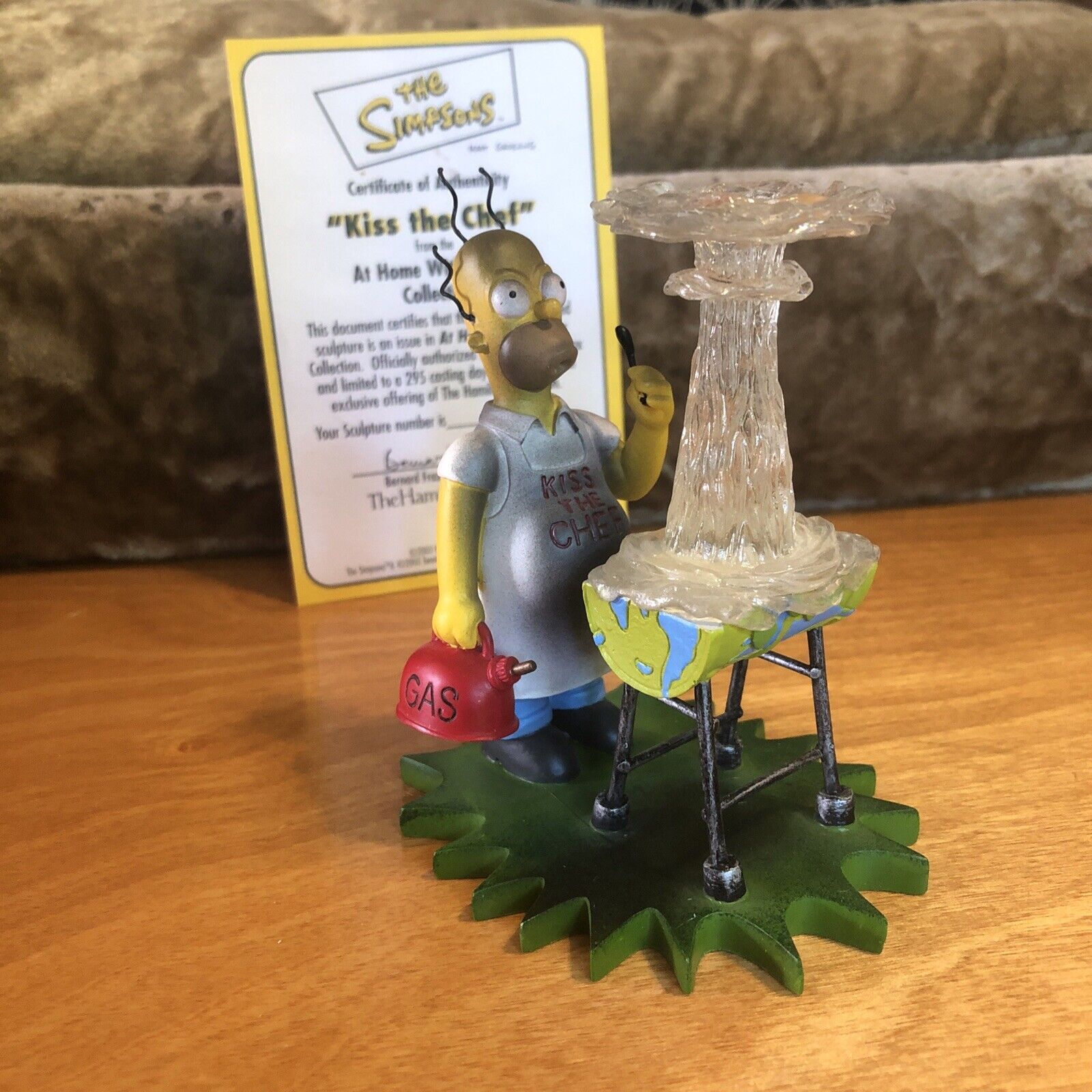 KISS THE CHEF Sculpture The Simpsons Hamilton Collection At Home with COA