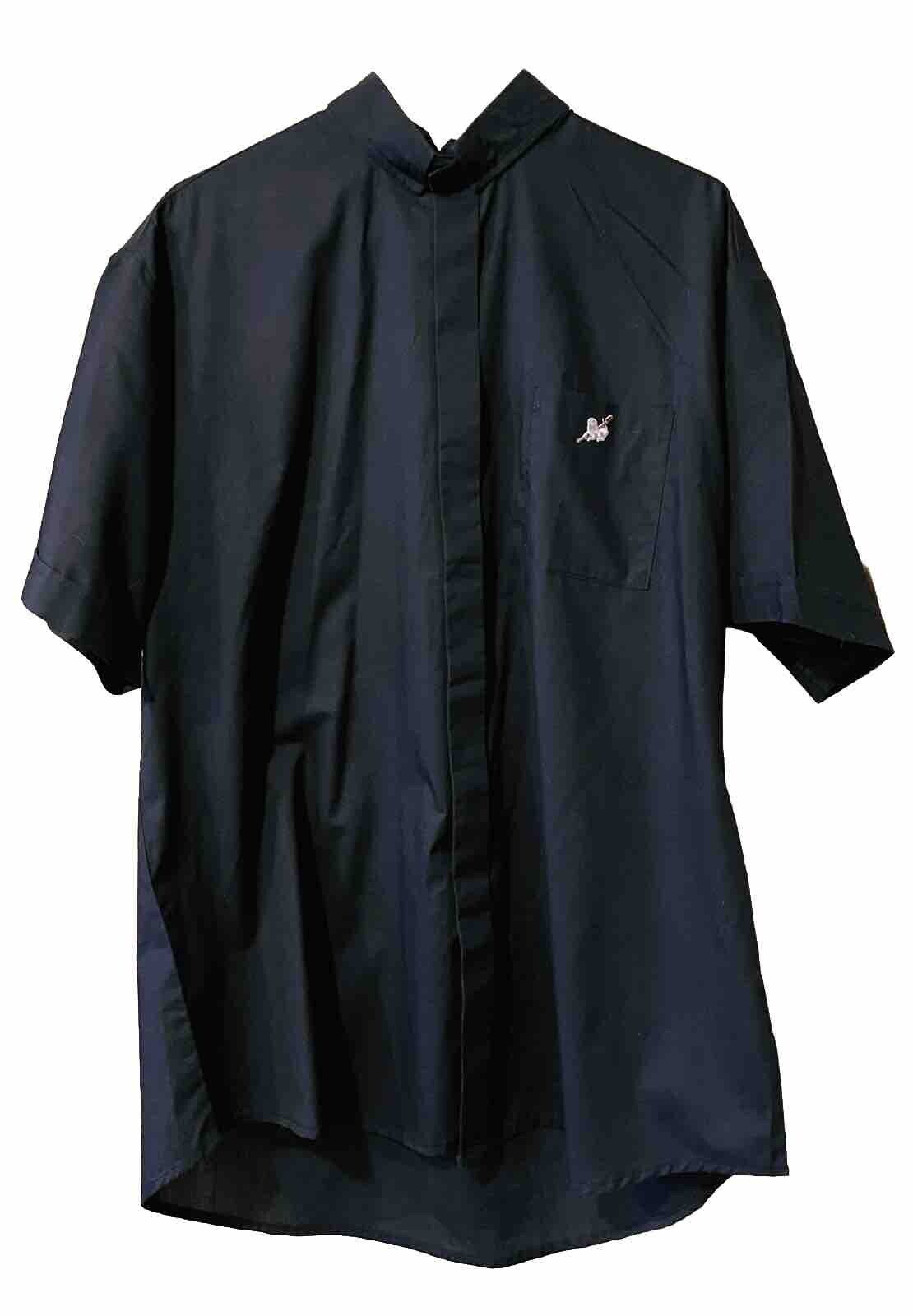 Rare Vintage GASPARD & SON\'S Black Priest Shepard Shirt Button Front F 16 1/2”