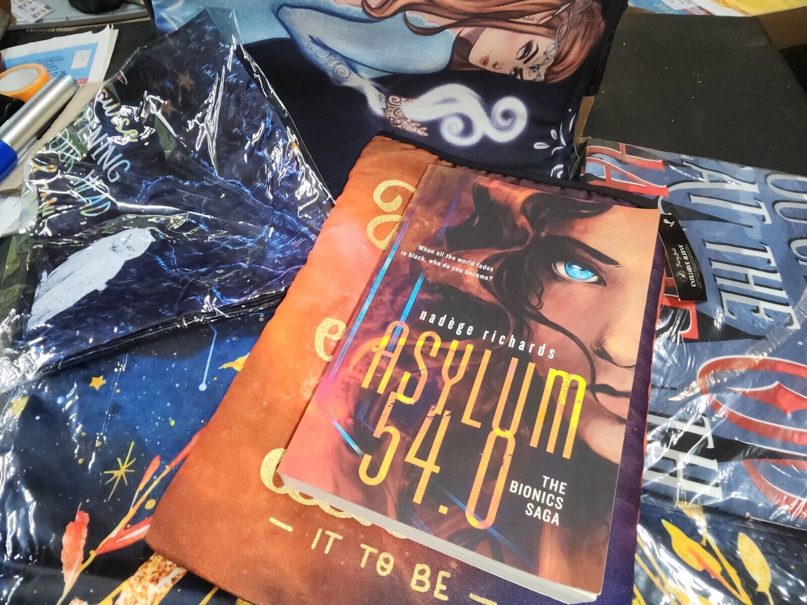 Owlcrate Bookish Box Of Collectibles\Book-sleeves\ plus ASYLUM 54.0 - N.RICHARDS