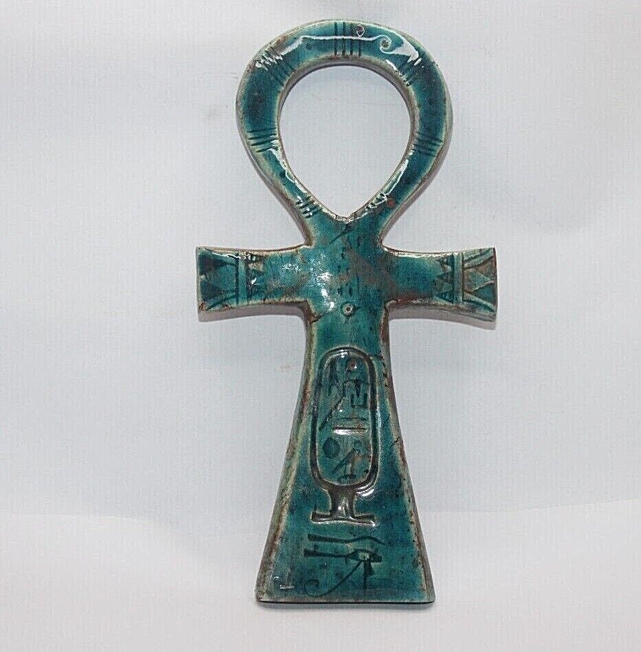 RARE ANCIENT EGYPTIAN ANTIQUE ANKH KEY Of Life With Other Life Symbol (BS_AU)