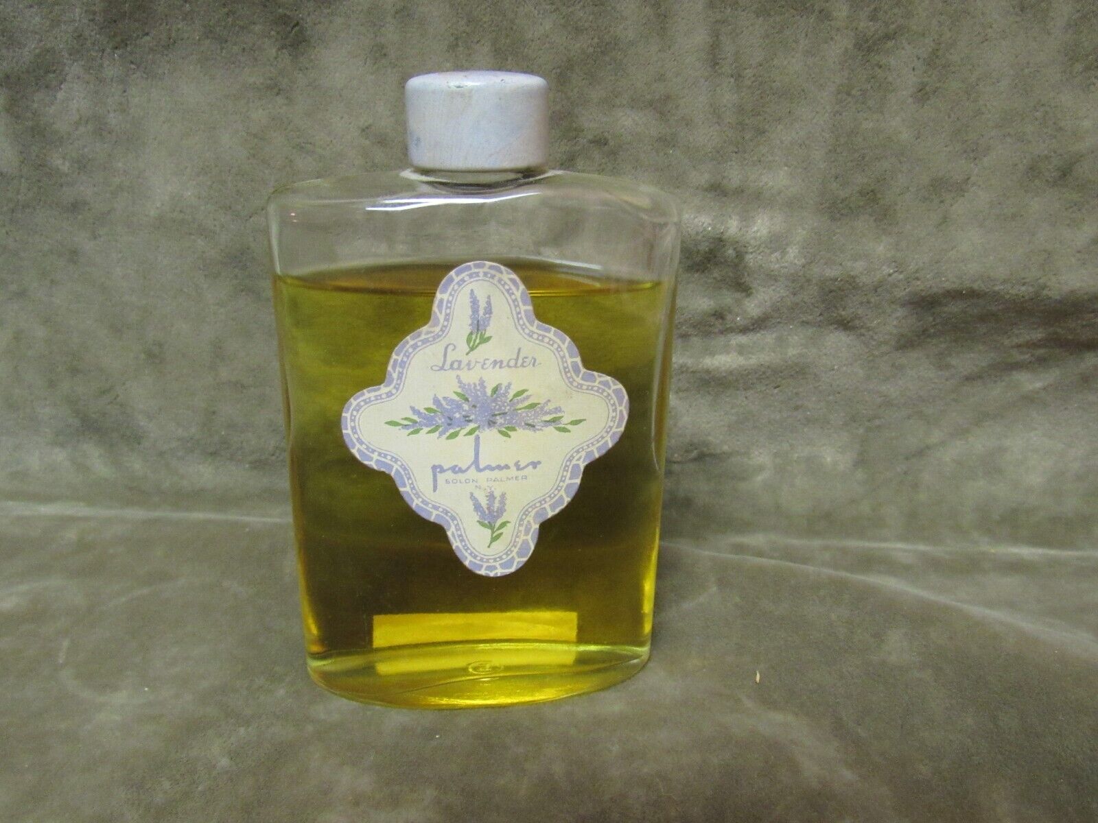Vintage Palmer Lavender Cologne Perfume 4 oz Size Bottle 7/8 Full Smells Sweet