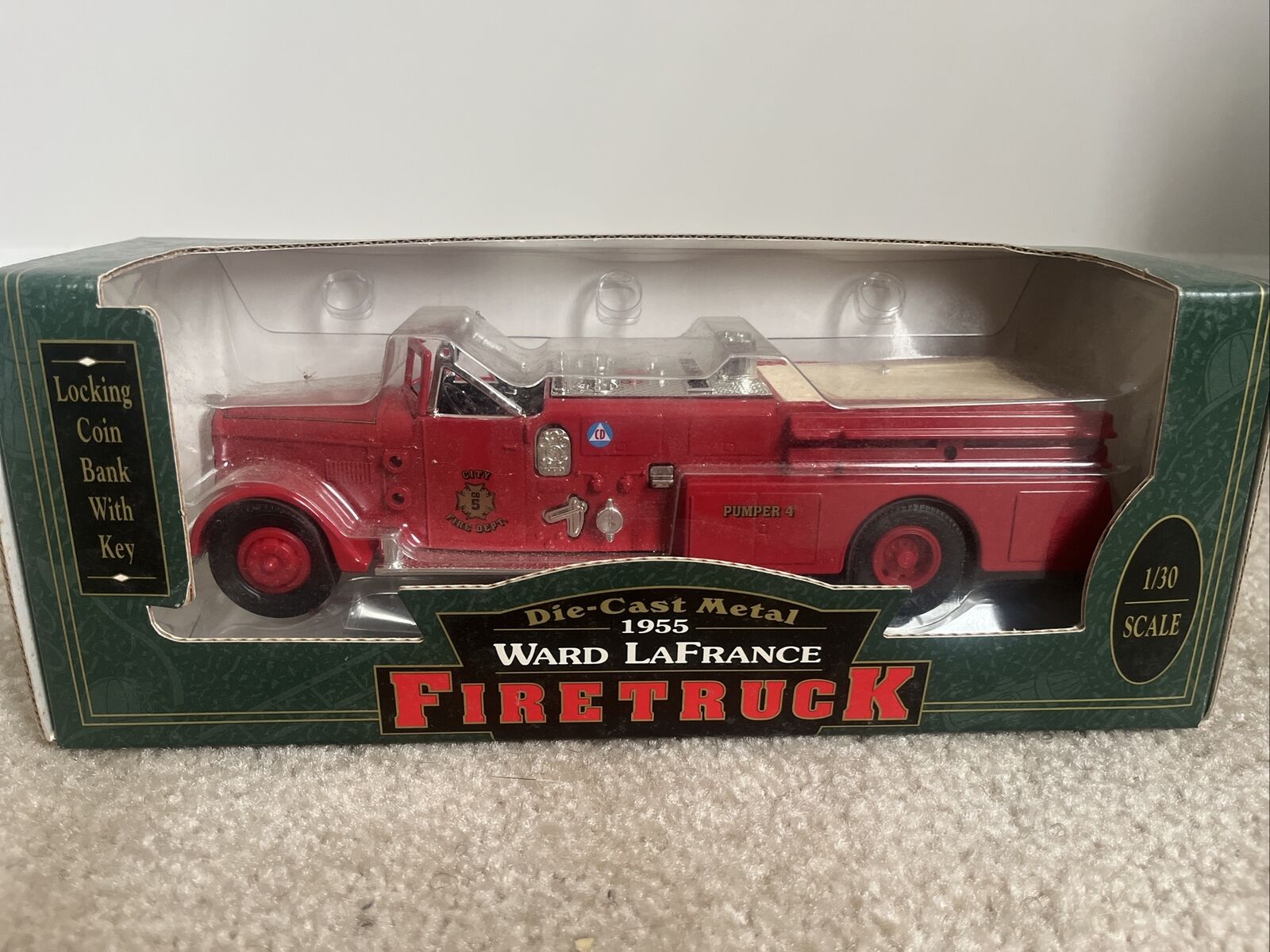 1955 Ward LaFrance Fire Truck Co 5 Bank 1/30 Scale Die-Cast ERTL Fire Fighting