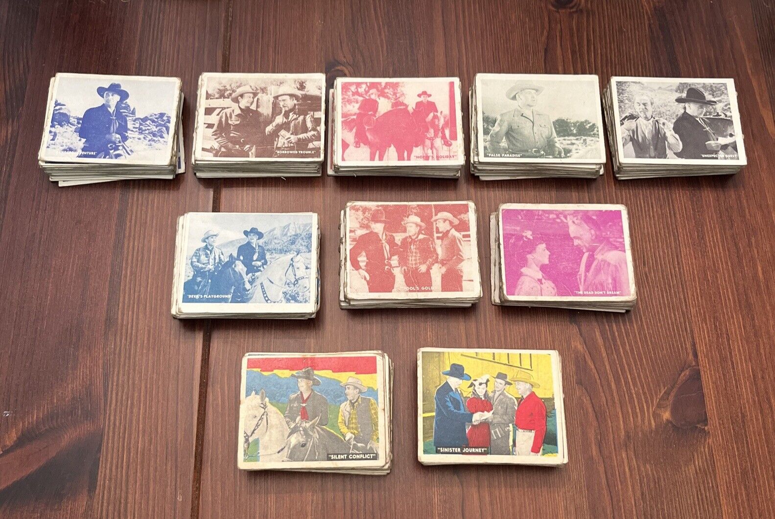 1950 Hopalong Cassidy WM Boyd Trading Cards 225 of 230 Mostly Complete Set Rare