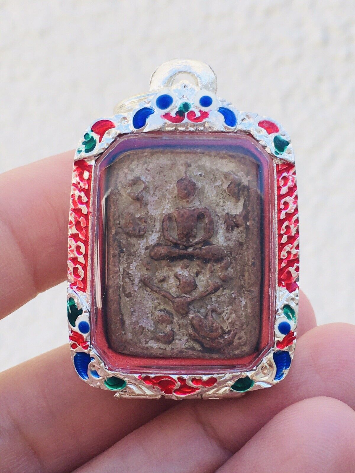 Phra Lp Kai Thai Amulet Talisman Luck Rich Charm Protection Vol. 854