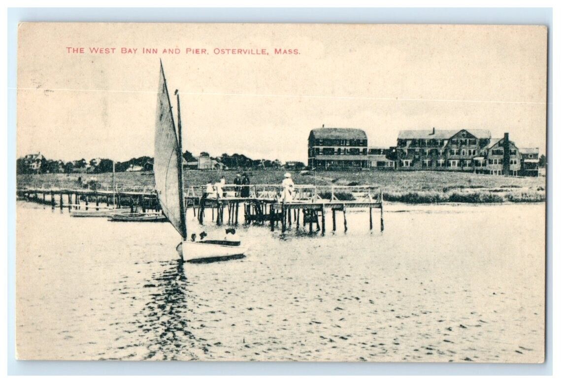 West Bay Inn And Pier Osterville MA Massachusetts Postcard (GC16)