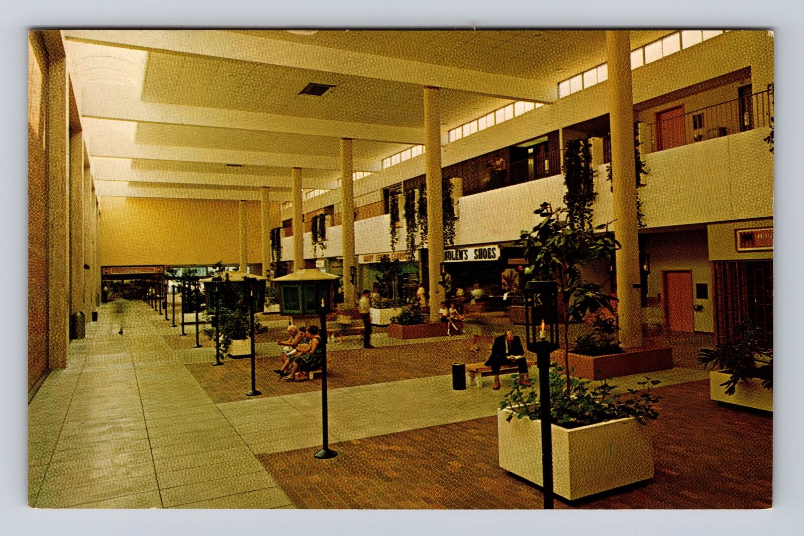 Urbana IL- Illinois, The Mall, Lincoln Square Shopping Center, Vintage Postcard