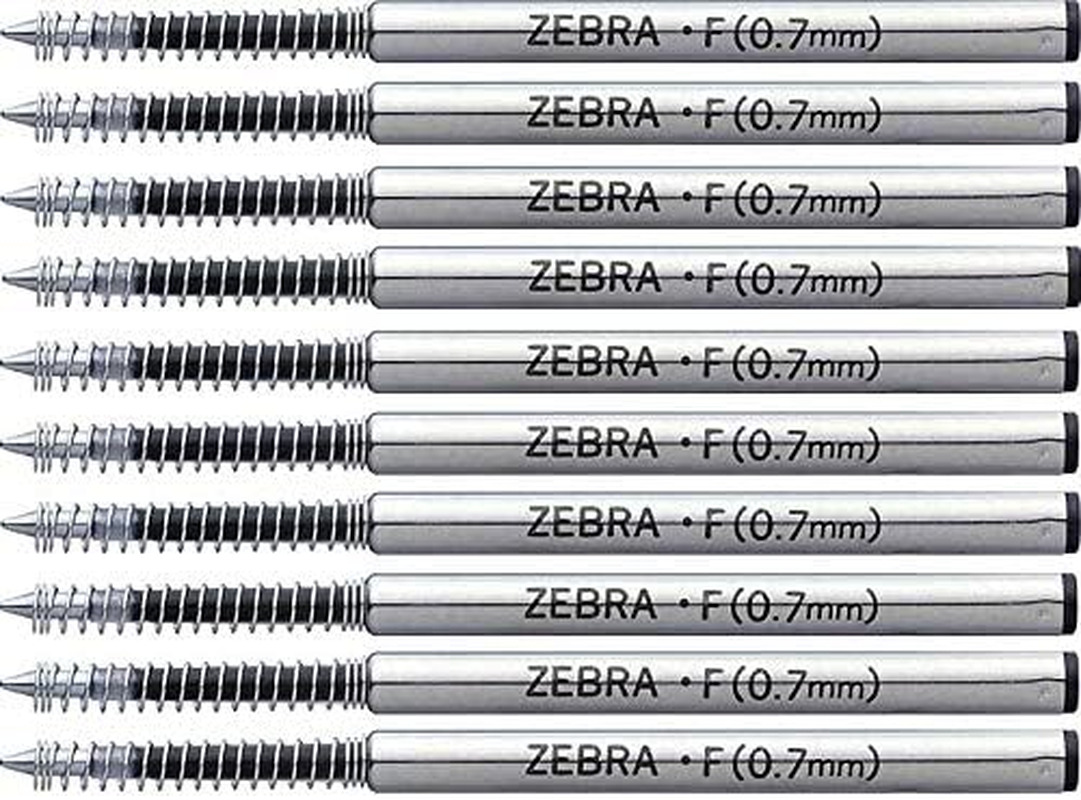 Zebra Pen Refills 0.7Mm Pack of 10 F-701