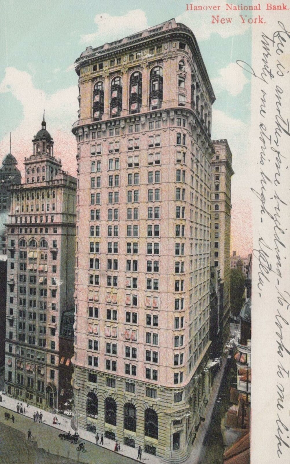 Postcard Hanover National Bank New York NY 
