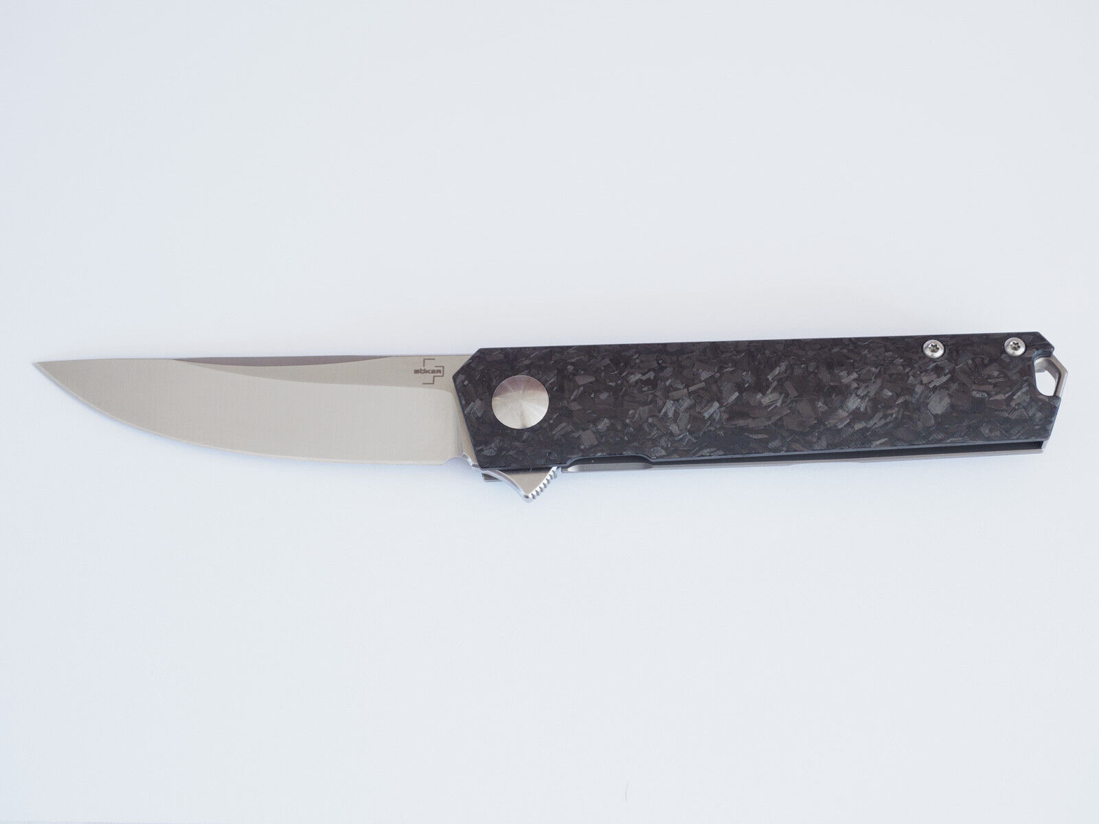 Boker Plus Kwaiken Compact Lucas Burnley framelock flipper knife titanium carbon