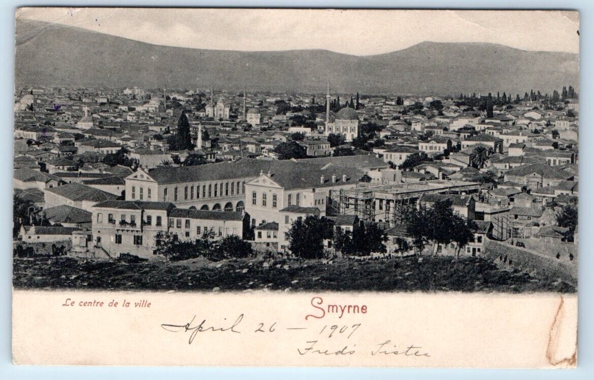 SMYRNE general view IZMIR Turkey Postcard