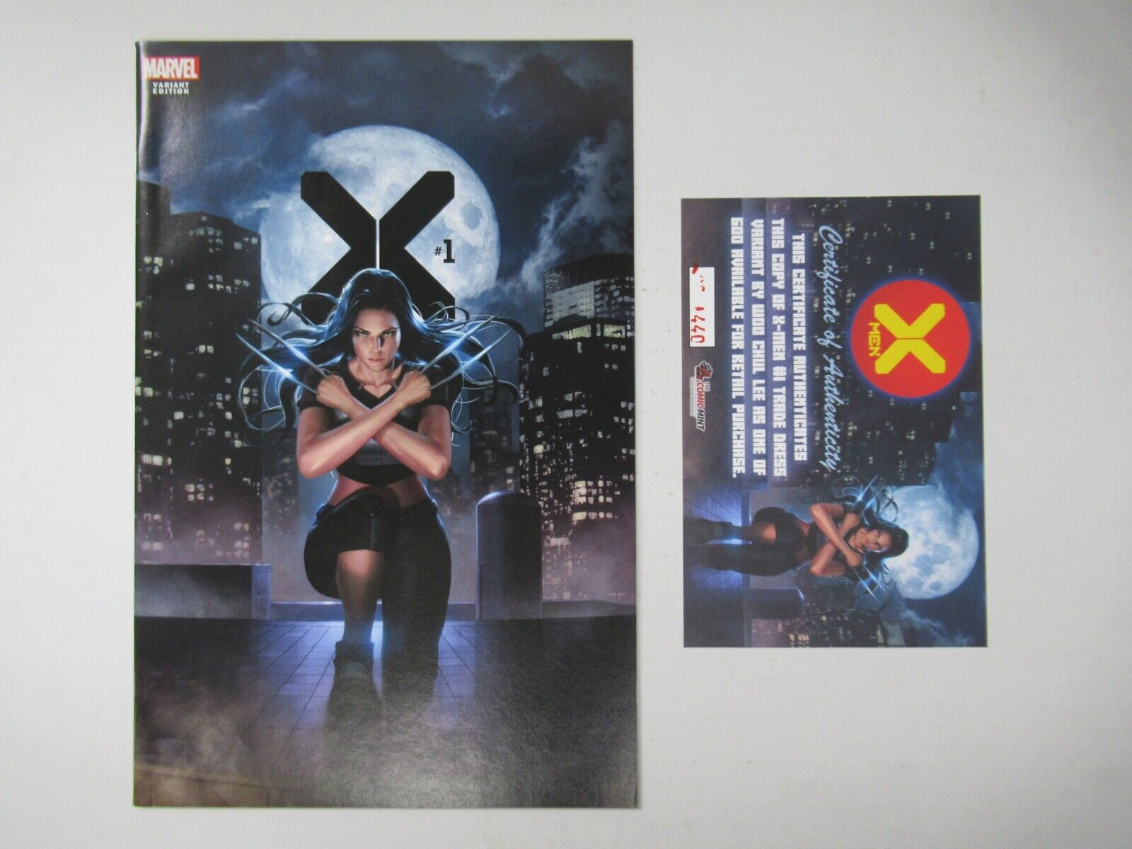 2019 Marvel Comics X-Men #1 Woo Chul Lee X-23 Cover (Ltd to 600) W/COA