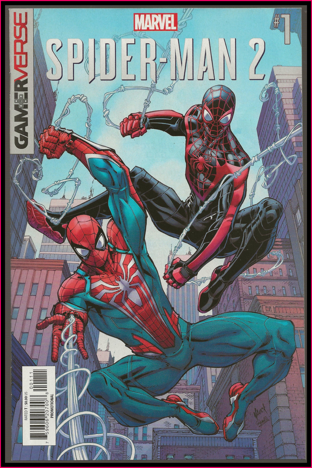 SPIDER-MAN 2 #1 (2023) GAMEVERSE PREVIEW MILES MORALES PLAYSTATION MARVEL 9.4 NM