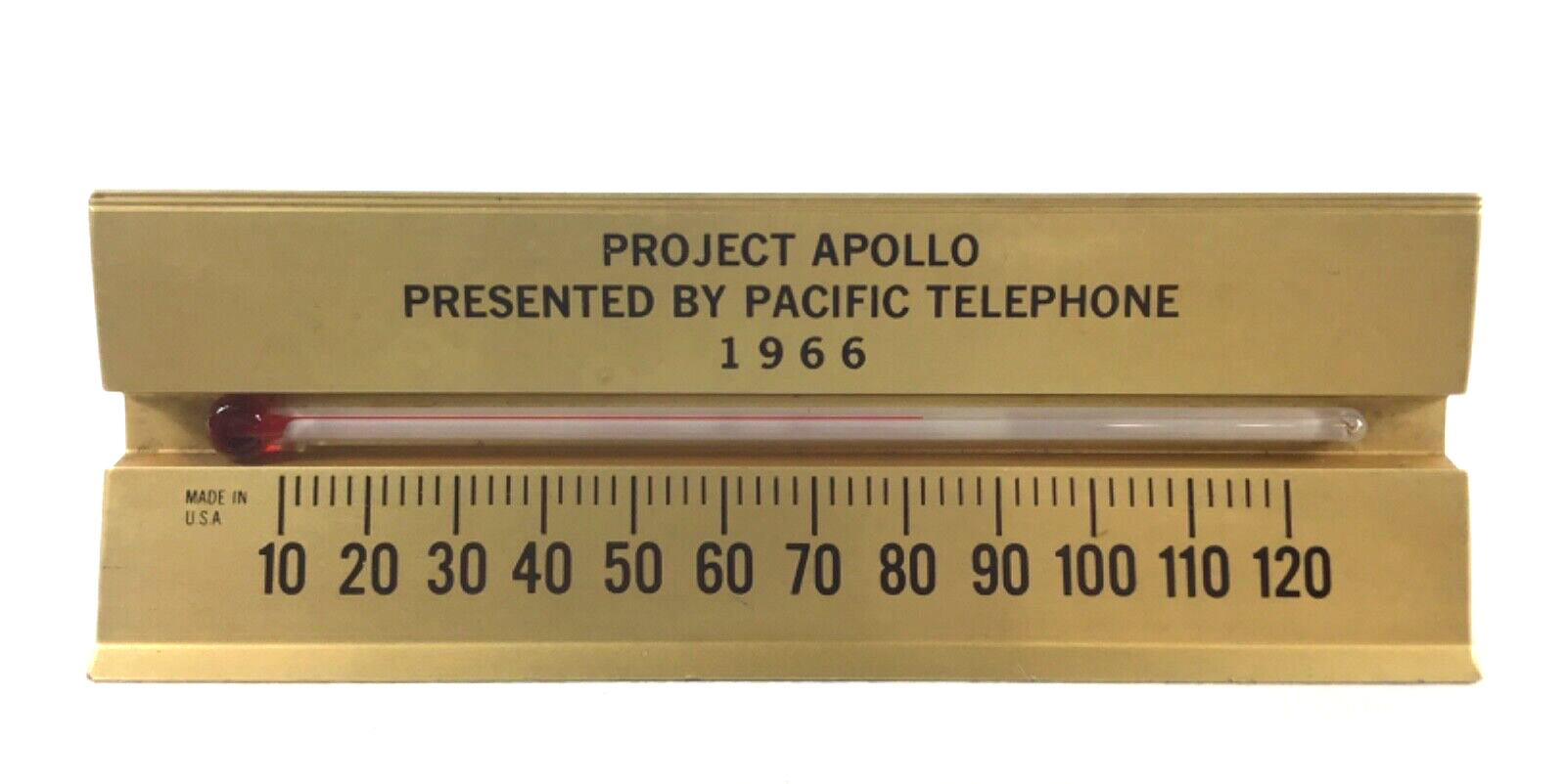 Project Apollo Pacific Telephone Thermometer 1966