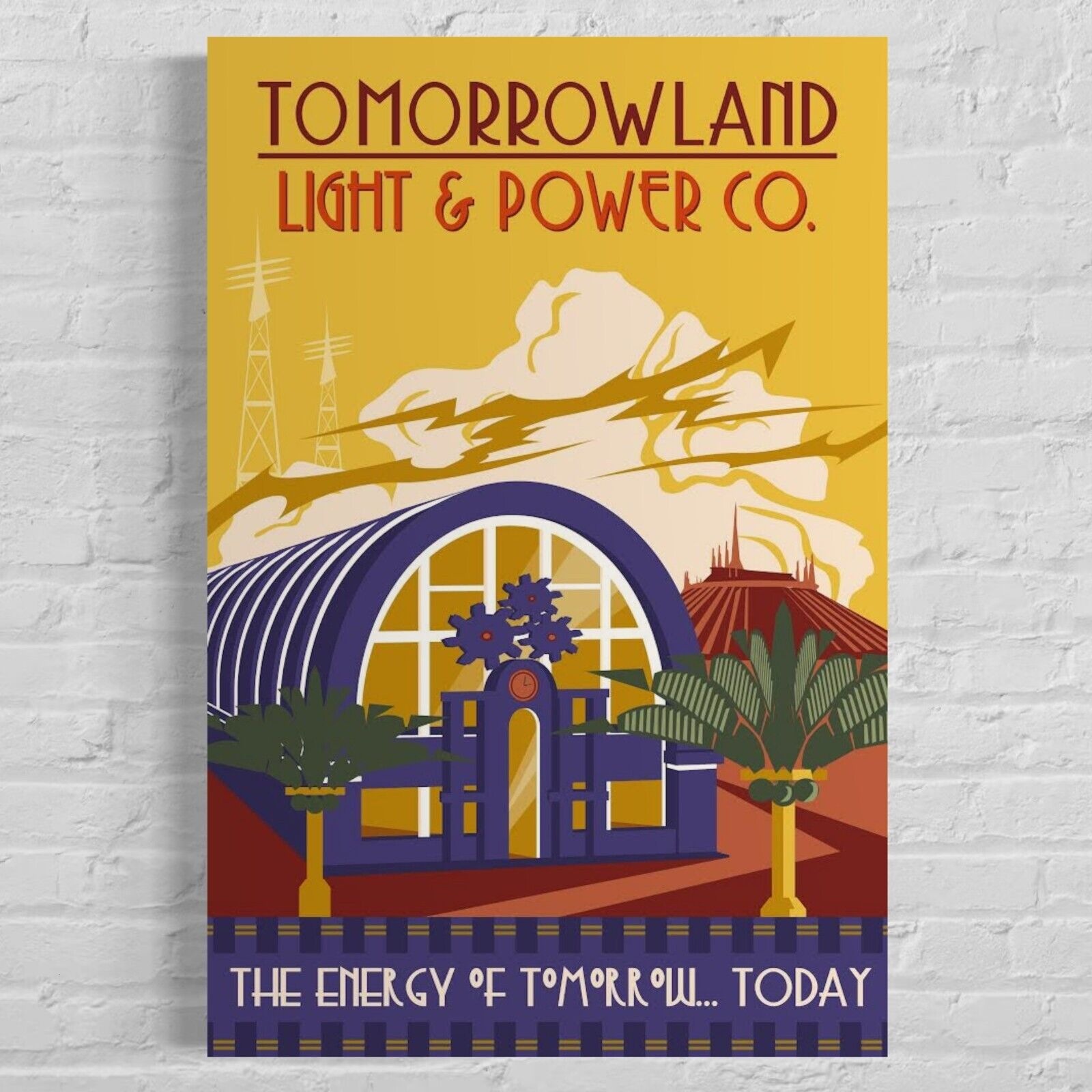 Walt Disney World Tomorrowland Light & Power Co. Poster Art