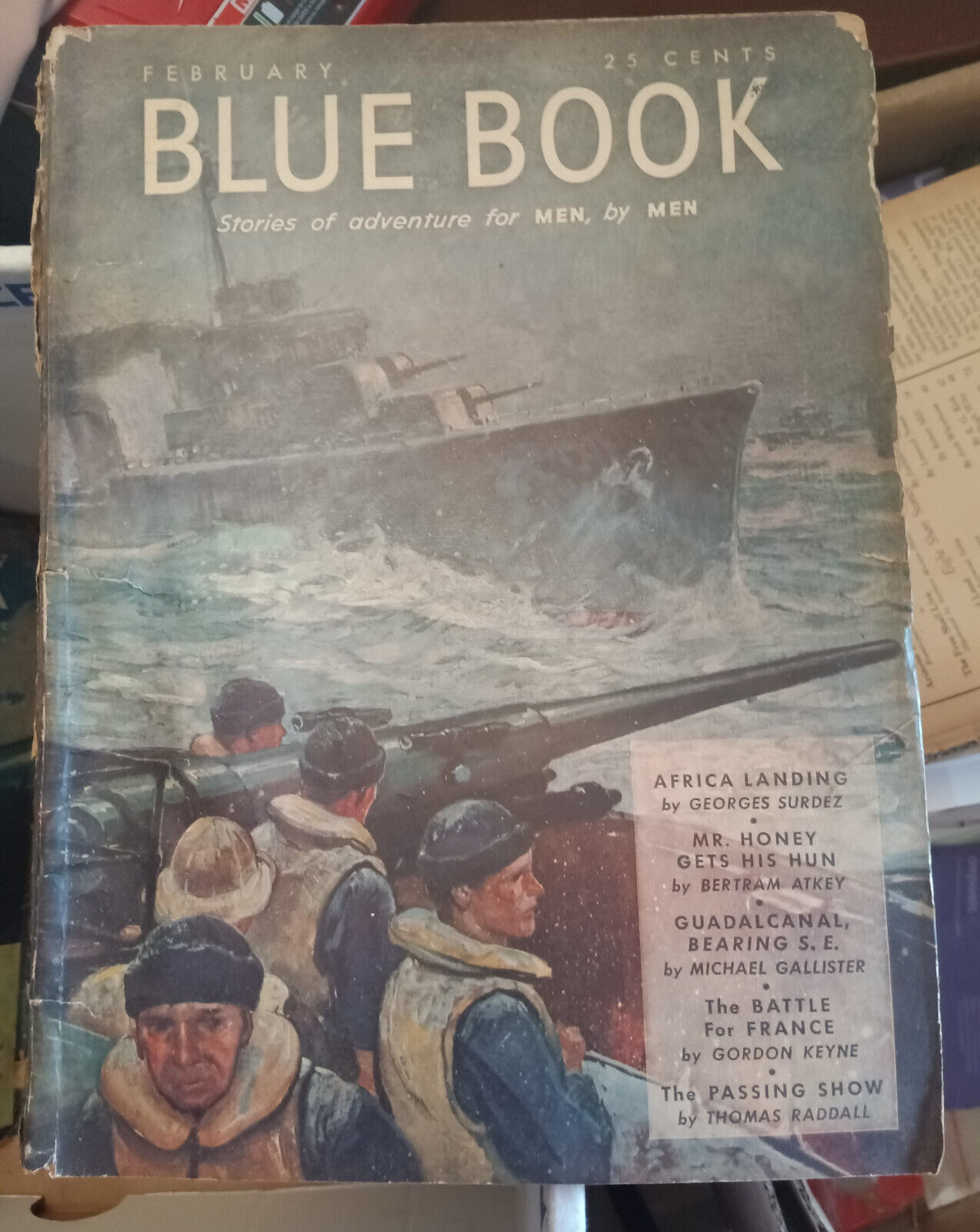 Blue Book Magazine February 1943 RARE Twelve Short Stories Surdez Atkey Keyne