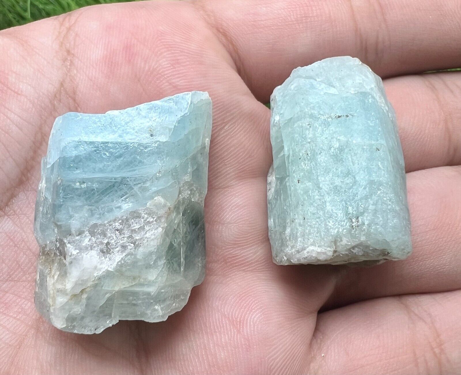 222 Ct Attractive Top Blue Aquamarine Huge Crystals From @AFG