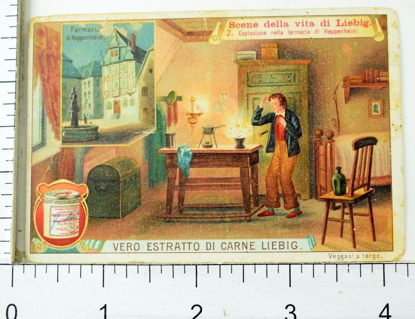 1880\'s The Life of Liebig Founder Scenes Liebig Victorian 6 Trade Card Set K92
