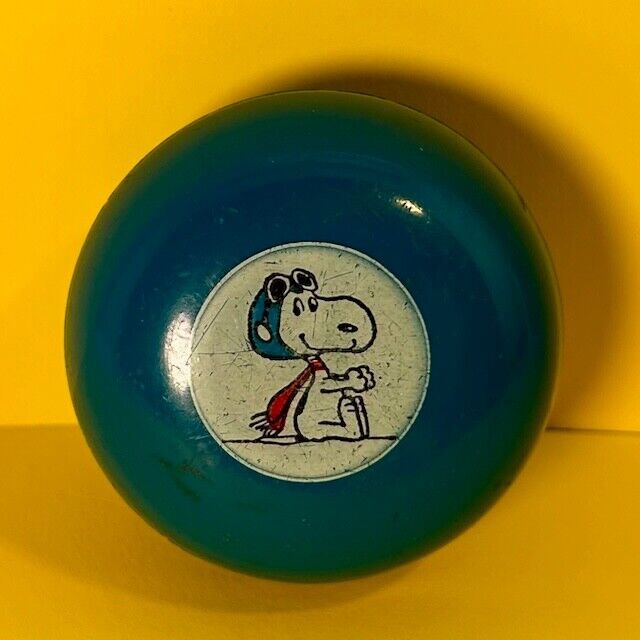 1960s Snoopy as Red Baron YoYo Blue Needs String Peanuts Vintage