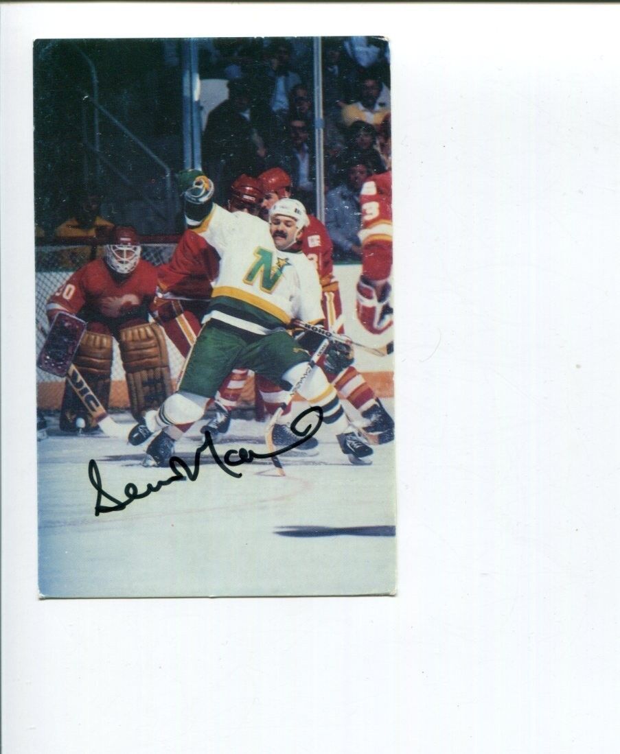 Dennis Maruk Minnesota North Washington Capitals Signed Autograph Photo