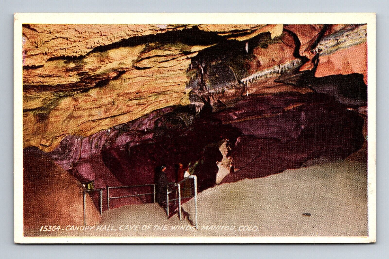 Canopy Hall Cave of the Winds Manitou Colorado Postcard c1925