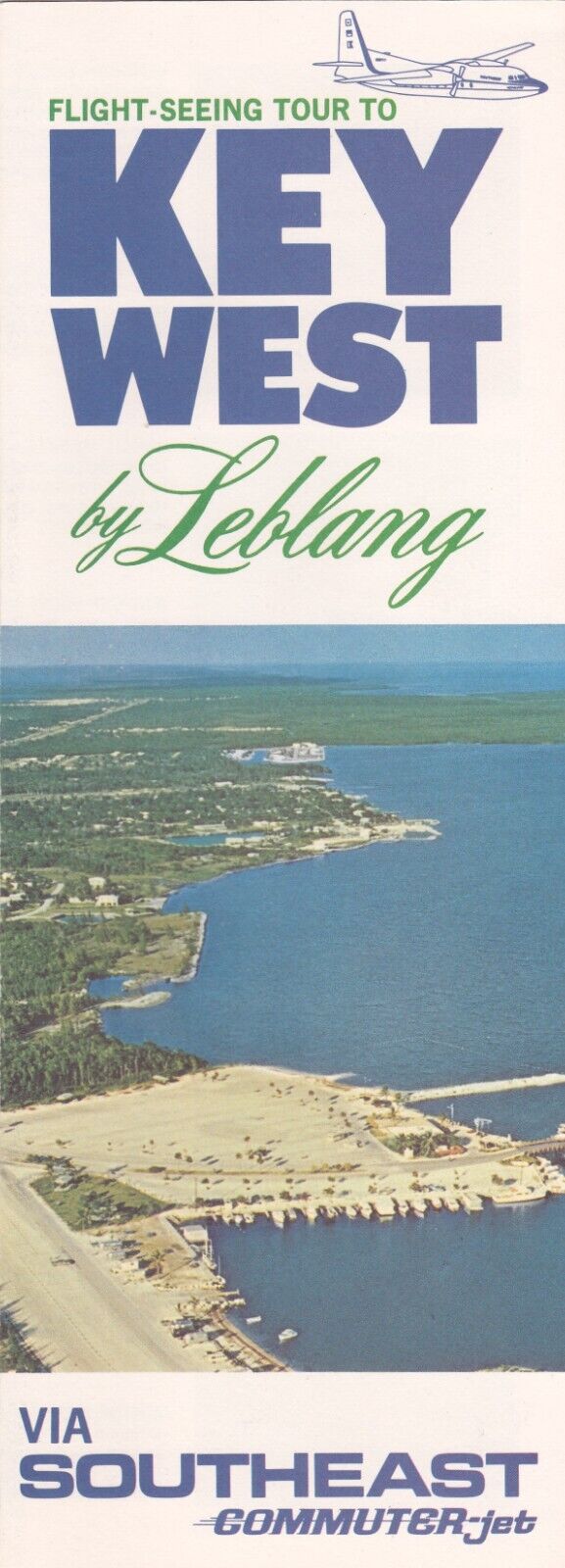 1970\'s Key West Florida Flight-Seeing Tours Brochure