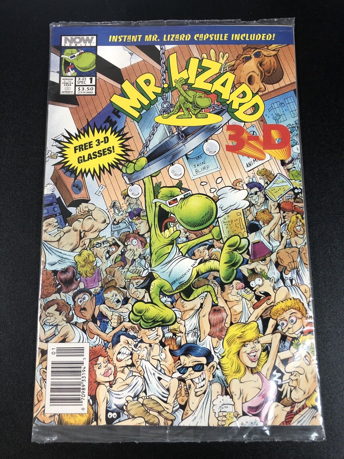 Mr. Lizard 3-D - Comic - #1/1993/Now - w/ 3-D Glasses & Capsule - Sealed