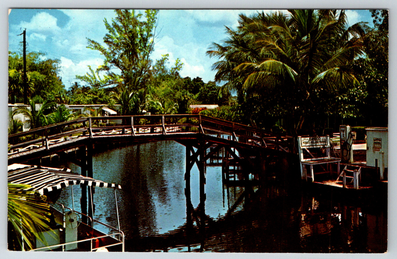 c1960s Imperial River Bonita Springs Florida Vintage Postcard
