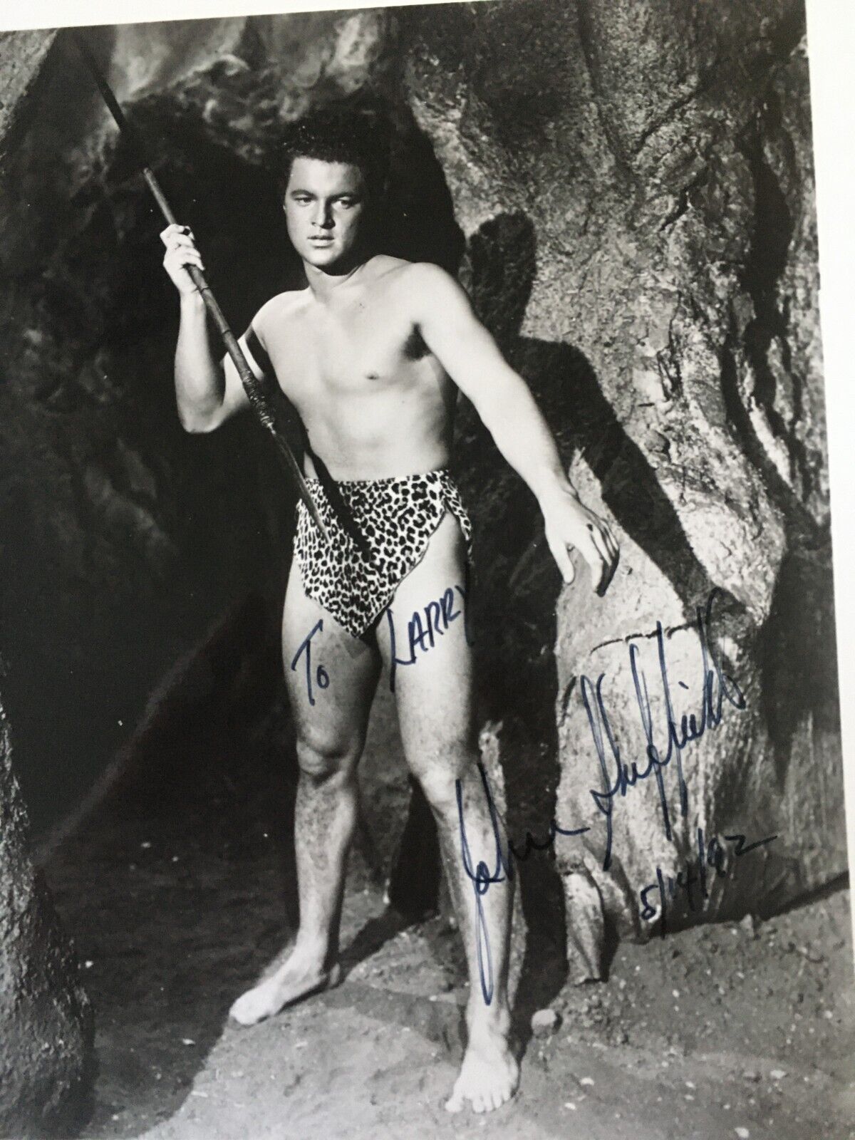 Johnny Sheffield as Bomba The Jungle Boy signed and inscribed 8x10 glossy photo