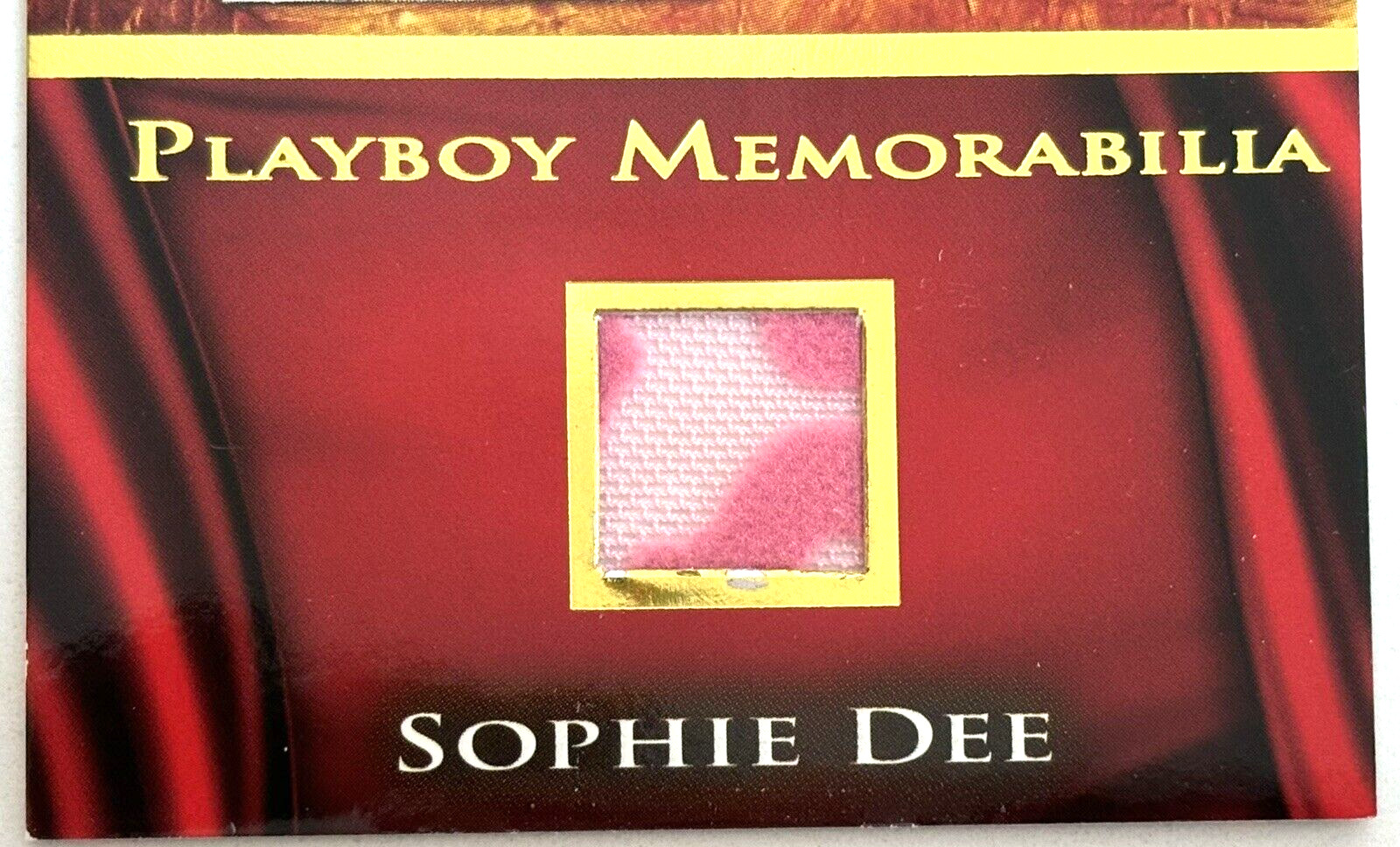 Playboy Authentic Memorabilia Card ~ SOPHIE DEE (Playboy All-Star)