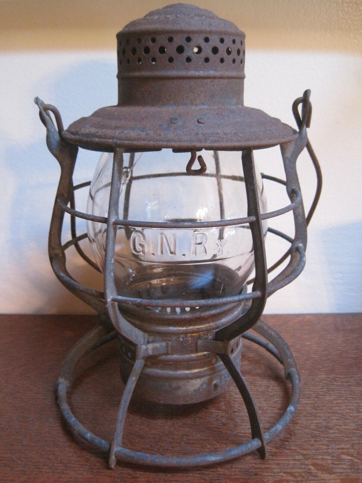 Great Northern Railway RAILROAD Lantern 1897 ADAMS & WESTLAKE CO. G.N.Ry