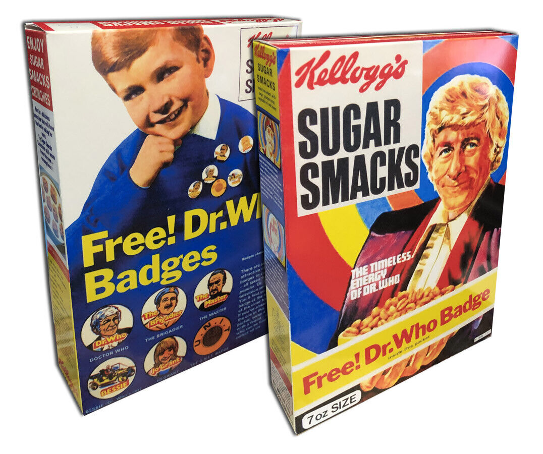 Kellogg\'s SUGAR SMACKS Cereal BOX (DR. WHO) 