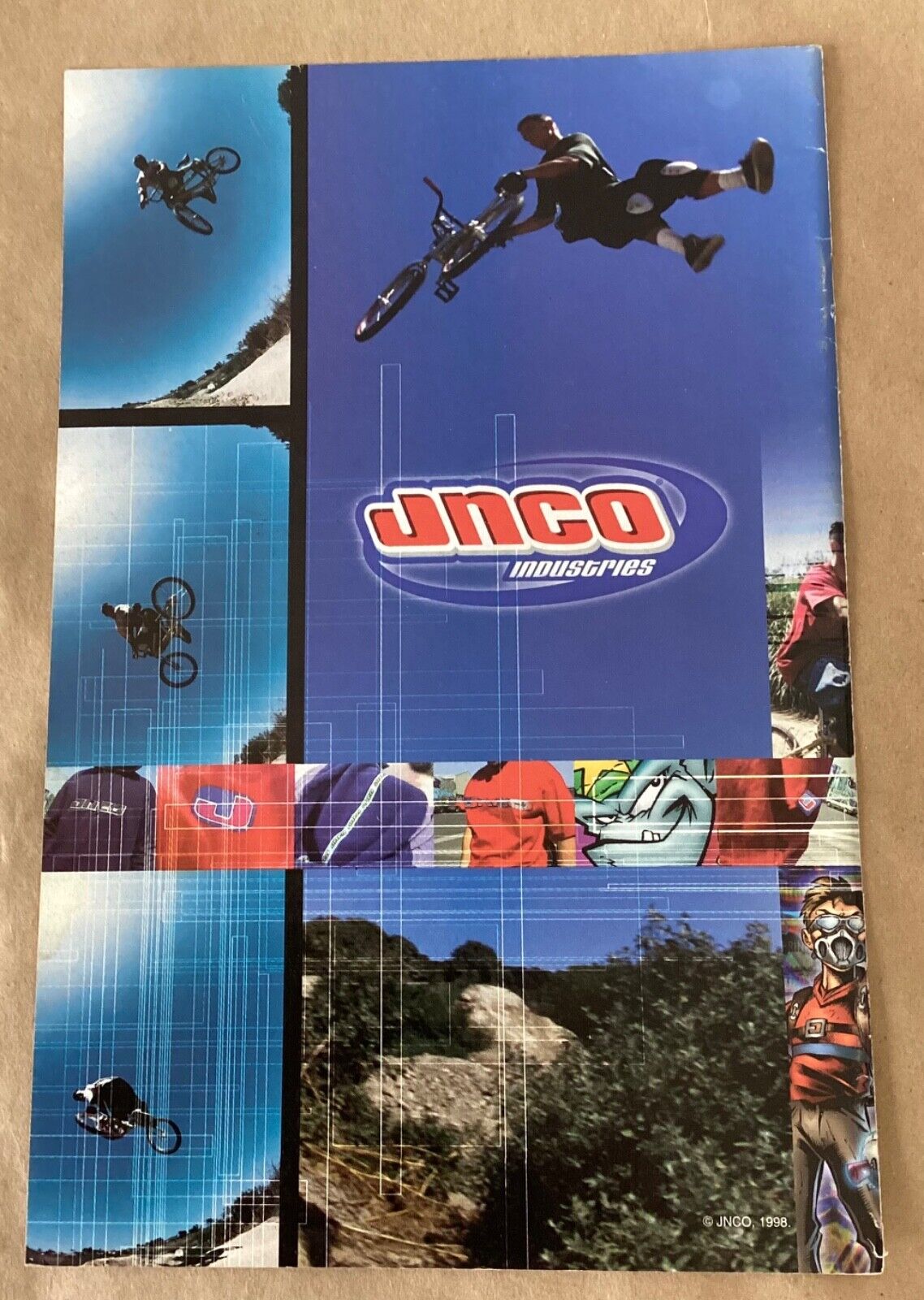 Jnco Jeans Print ad guy’s fashion BMX Skateboarding Vintage 1998 retro 90s