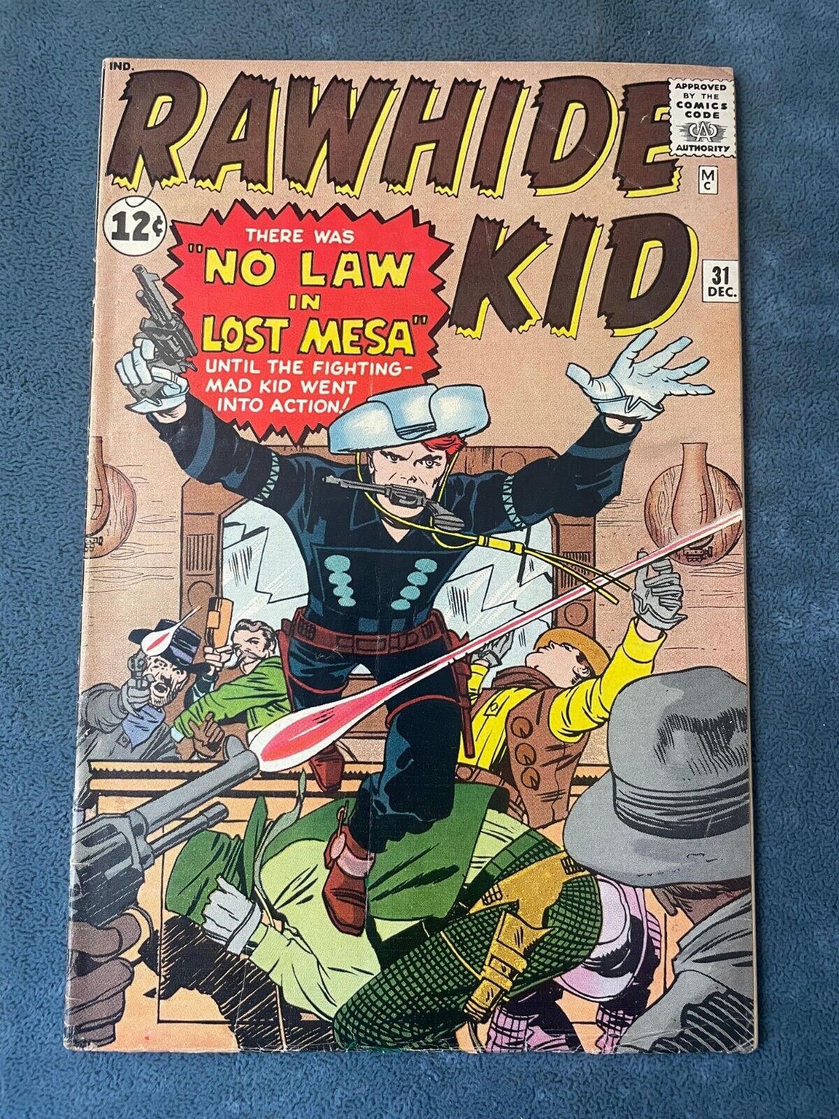 Rawhide Kid #31 1962 Atlas Marvel Comic Book Silver Age Western Jack Kirby FN-