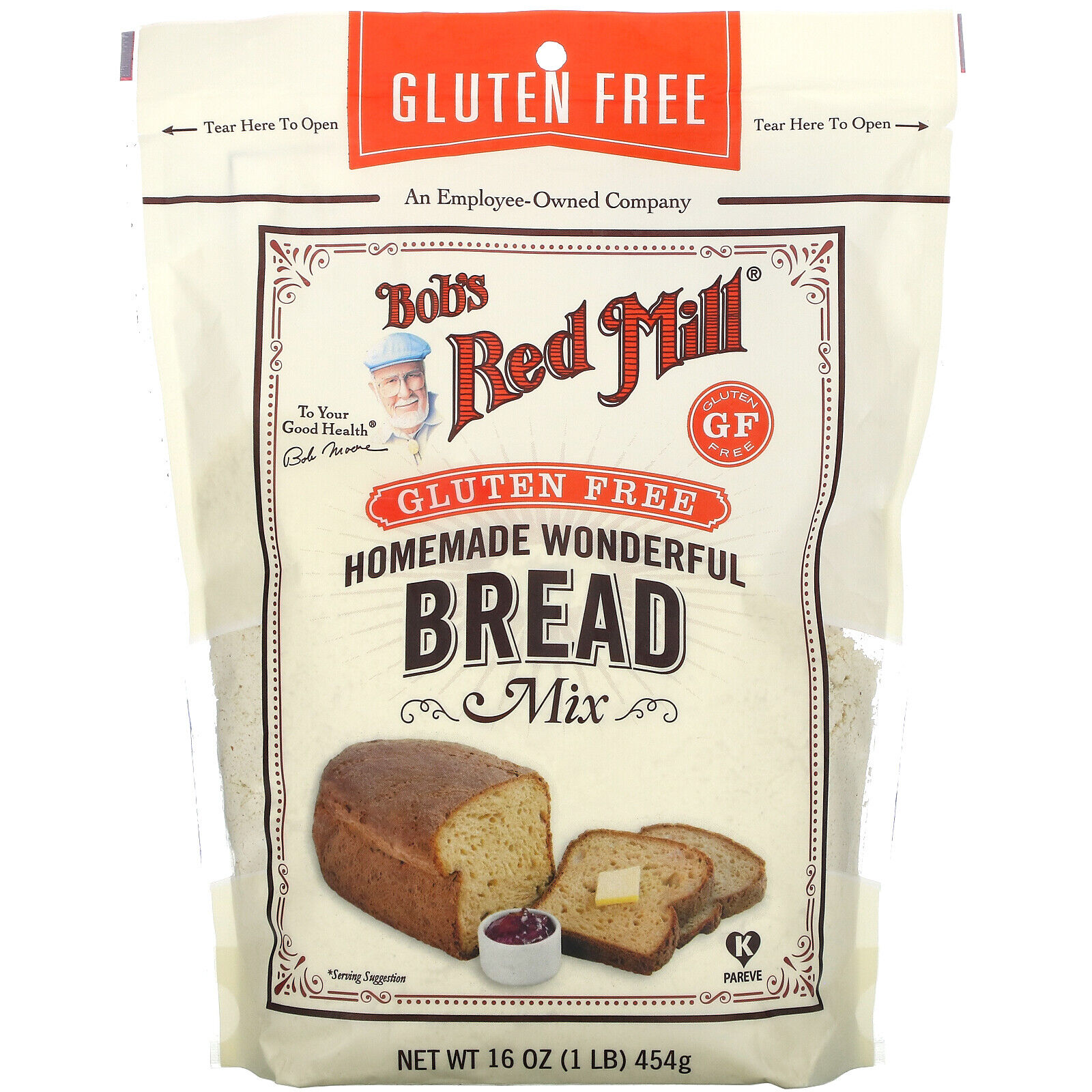 Bob\'s Red Mill, Homemade Wonderful Bread Mix, Gluten Free, 16 oz (453 g)